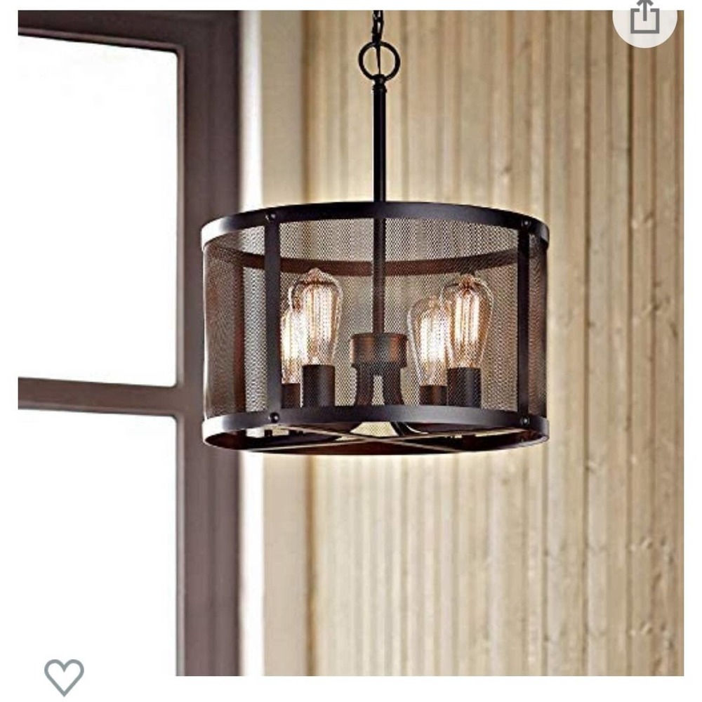 4-Light Industrial Pendant Light